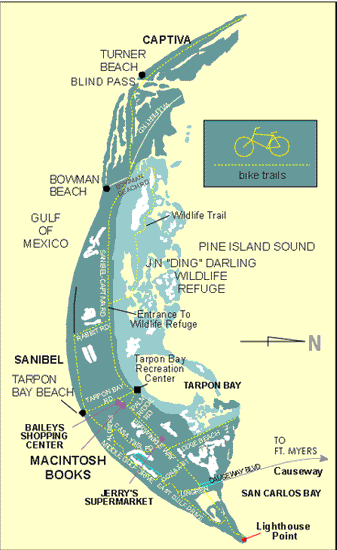 map of bike paths